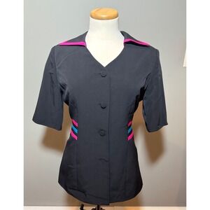 Vintage Retro 50's Diner Bowling vibes vtg jacket women's‎ Sz 4